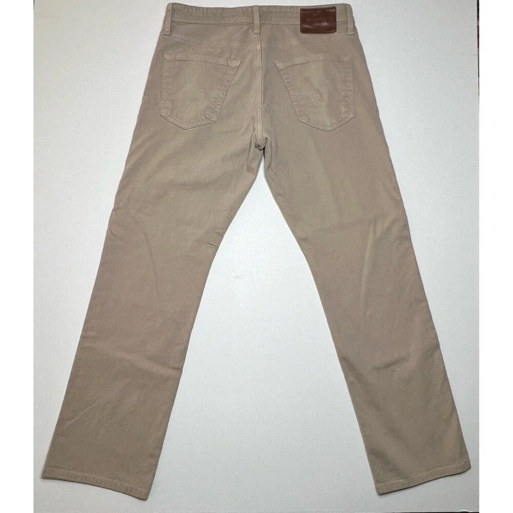 AG Adriano Goldschmied The Graduate Tailored Leg Khaki Stretch Pants Men's 31x32 - Picture 2 of 7